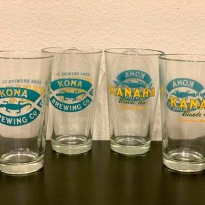Kona Brewing Blonde Pint Glasses